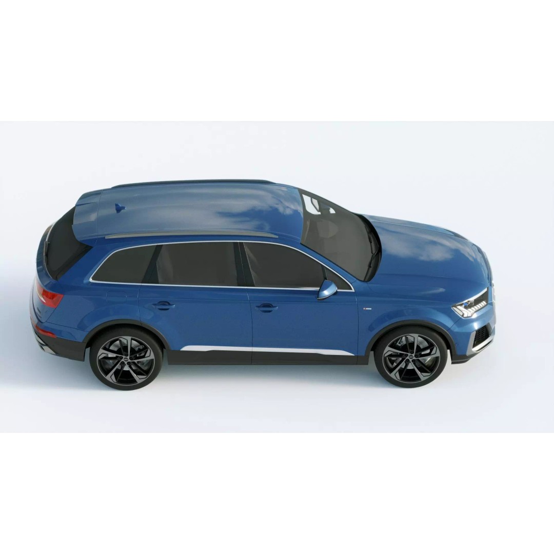 Audi Q7 2020 3D Model – High Poly Game-Ready Vehicle, FBX, Blender - View 7