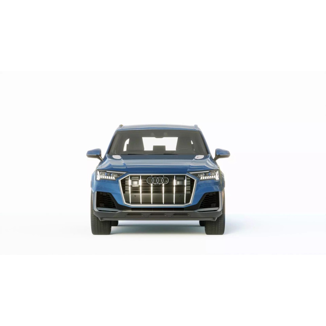 Audi Q7 2020 3D Model – High Poly Game-Ready Vehicle, FBX, Blender - View 9