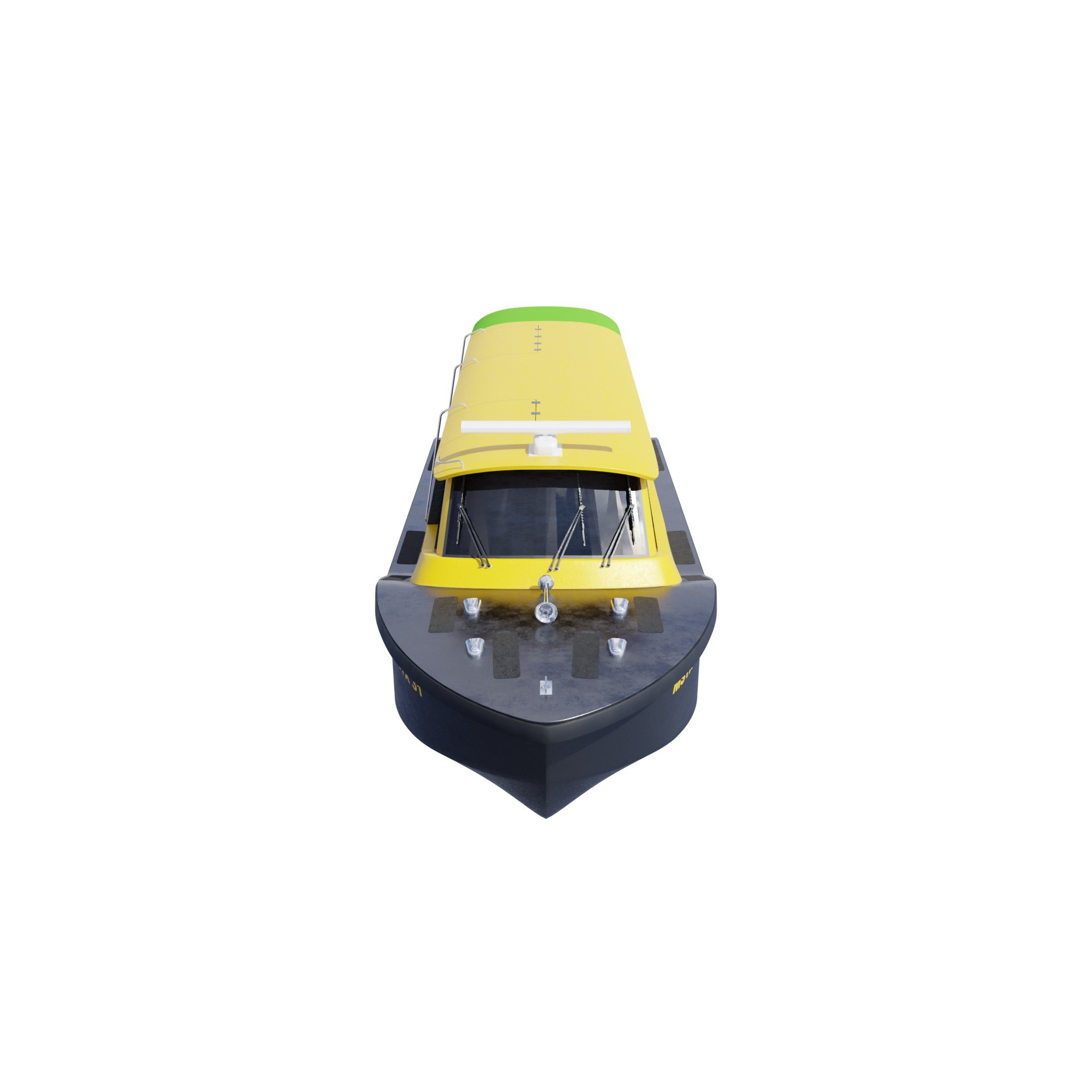 MSTX31 Rotterdam Water Taxi - Game-Ready 3D Model - View 6