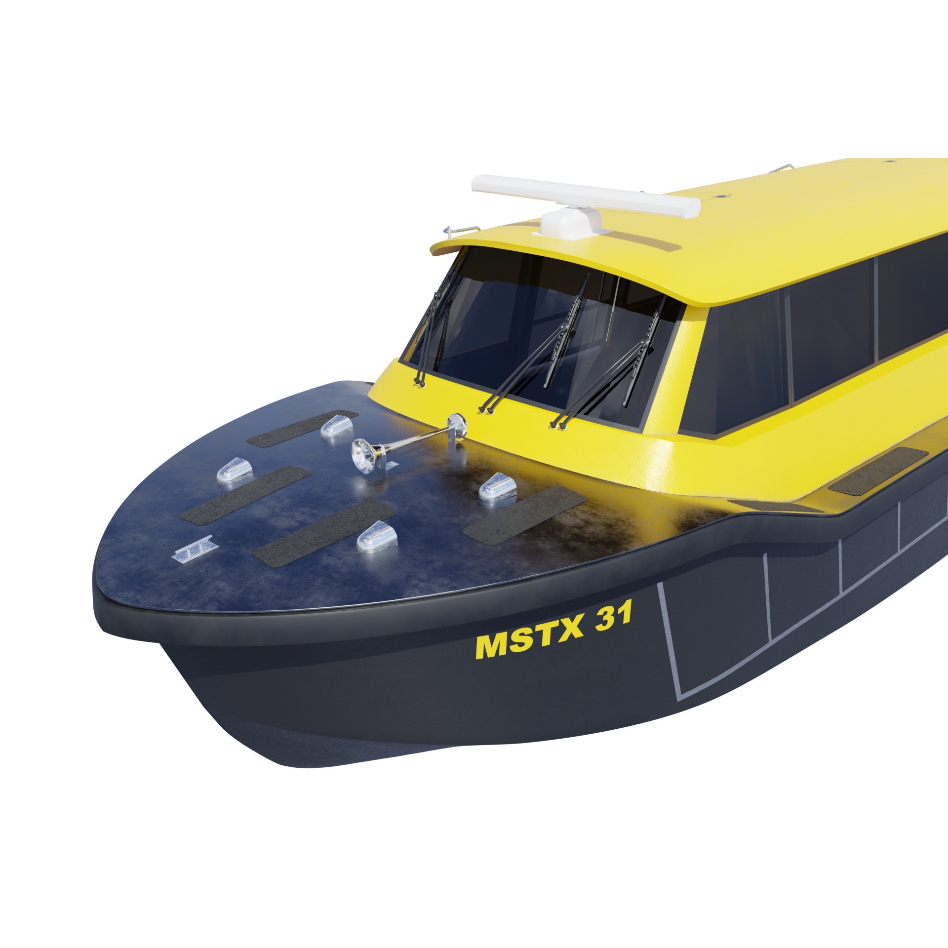 MSTX31 Rotterdam Water Taxi - Game-Ready 3D Model - View 8