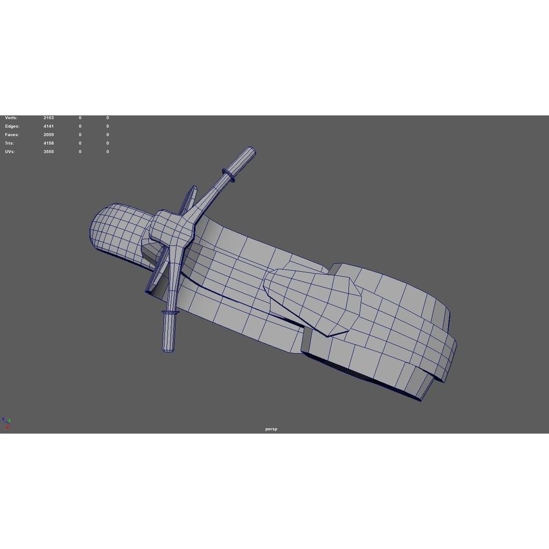 Low Poly Motorbike 3D Model – Game Ready, PBR Textures, FBX - View 13