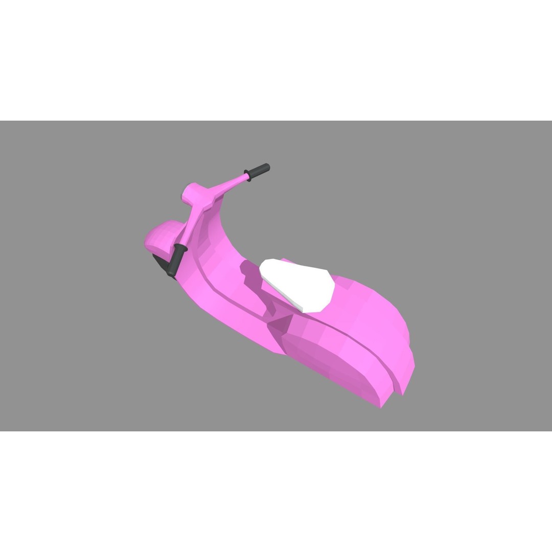 Low Poly Motorbike 3D Model – Game Ready, PBR Textures, FBX - View 8