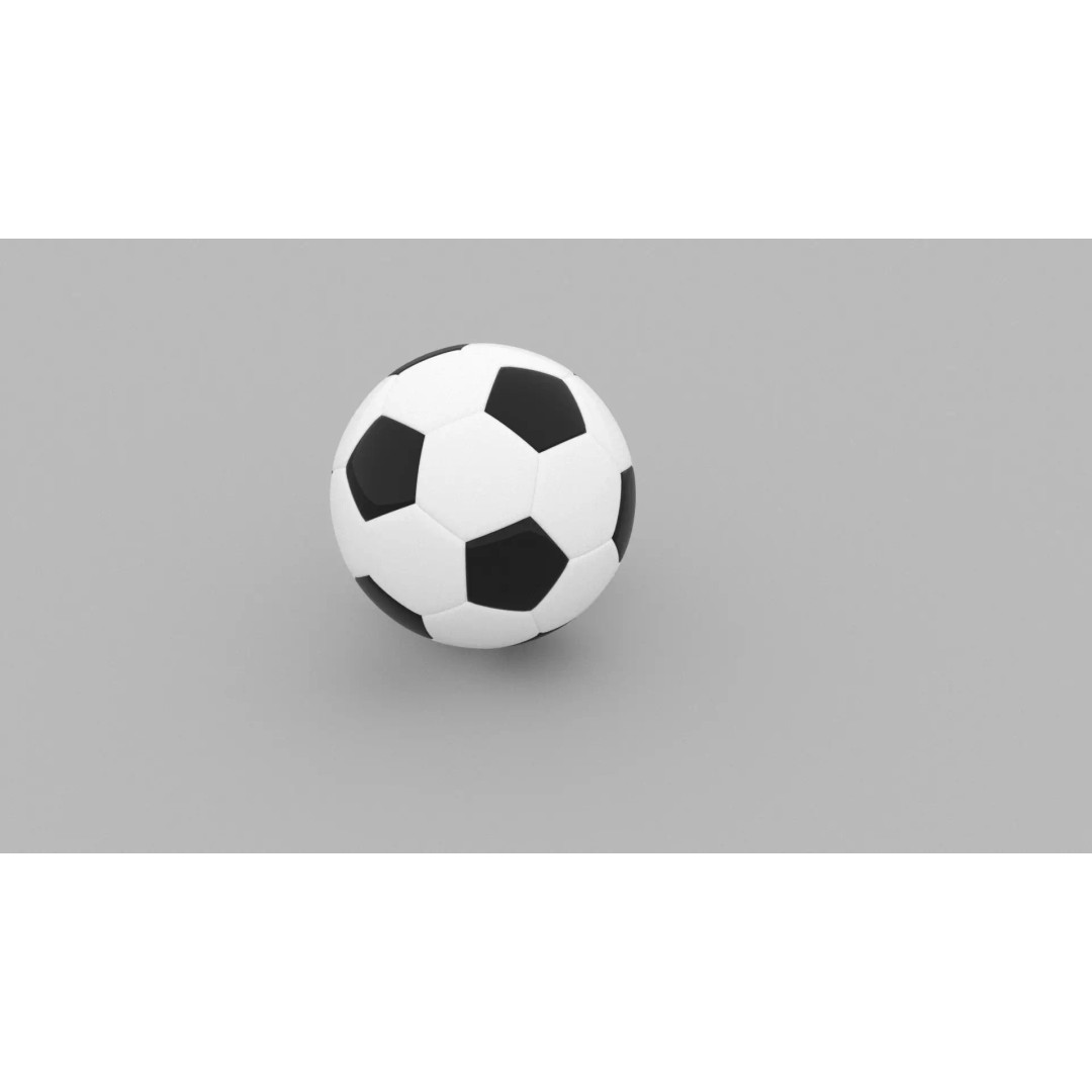 Soccer Ball 3D Model – High Quality Textured Game Asset, OBJ, FBX - View 2