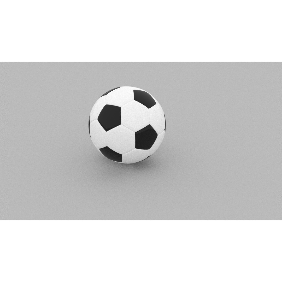 Soccer Ball 3D Model – High Quality Textured Game Asset, OBJ, FBX - View 4