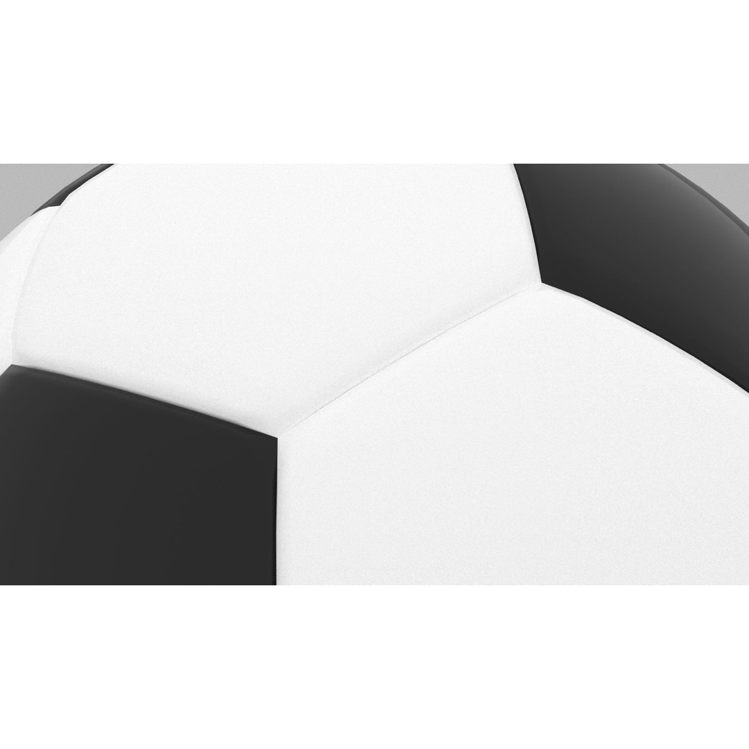Soccer Ball 3D Model – High Quality Textured Game Asset, OBJ, FBX - View 5