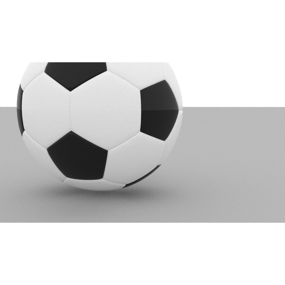 Soccer Ball 3D Model – High Quality Textured Game Asset, OBJ, FBX - View 6