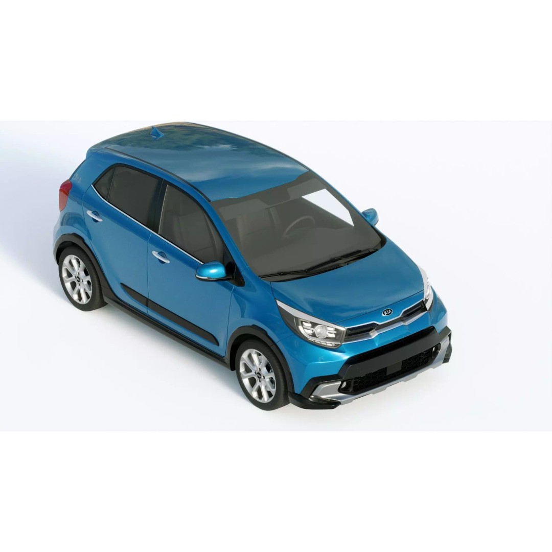 Kia Picanto X 2021 3D Model – High Poly PBR Car Asset, FBX, Blender