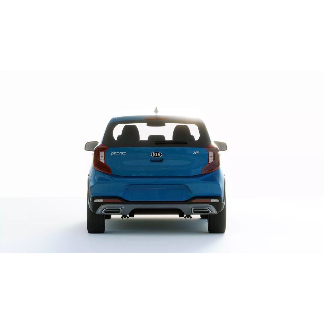 Kia Picanto X 2021 3D Model – High Poly PBR Car Asset, FBX, Blender - View 10