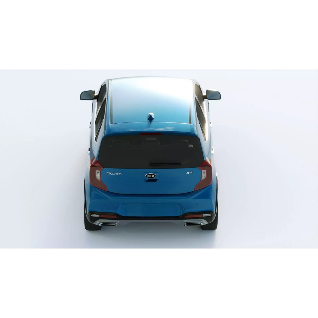 Kia Picanto X 2021 3D Model – High Poly PBR Car Asset, FBX, Blender - View 11