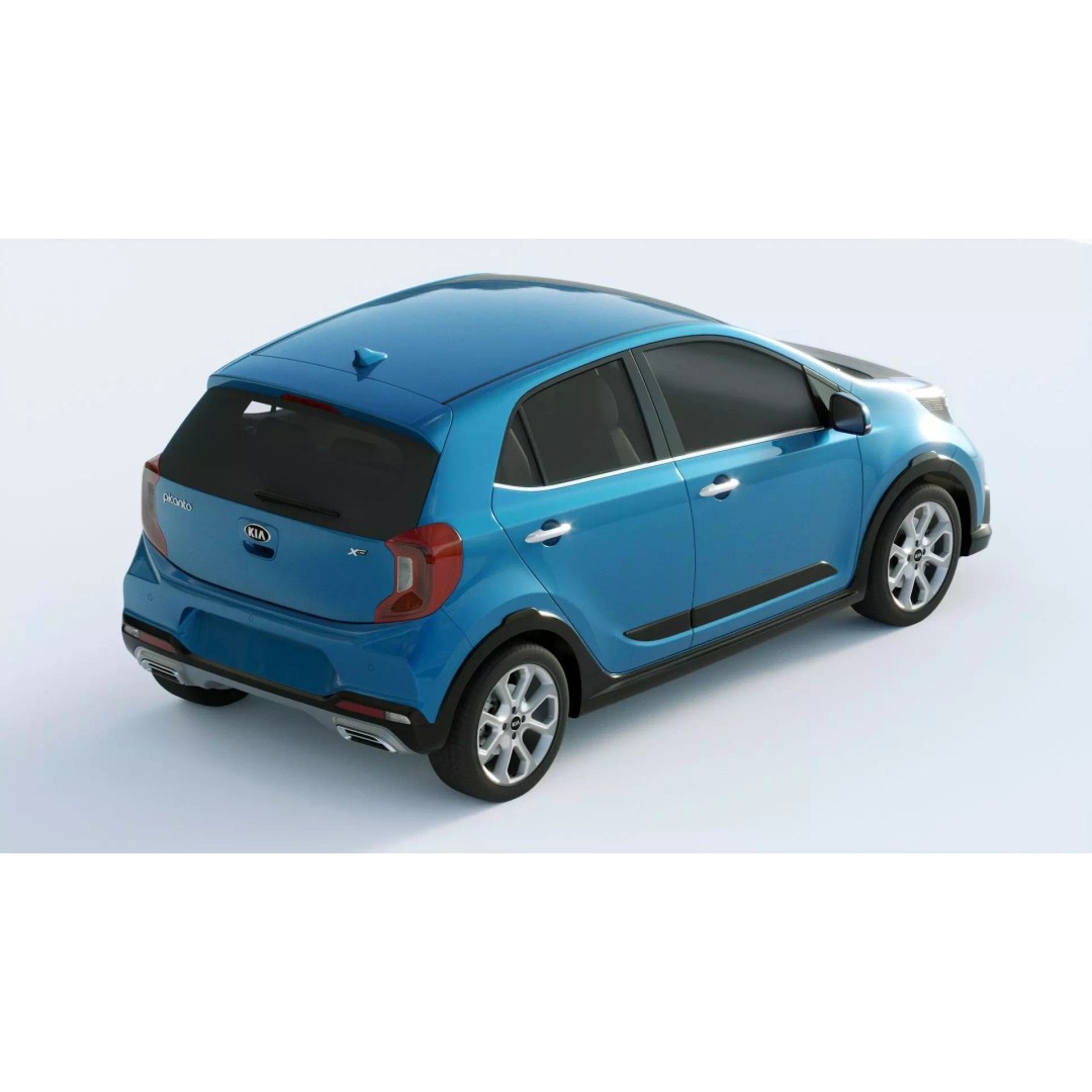 Kia Picanto X 2021 3D Model – High Poly PBR Car Asset, FBX, Blender - View 12