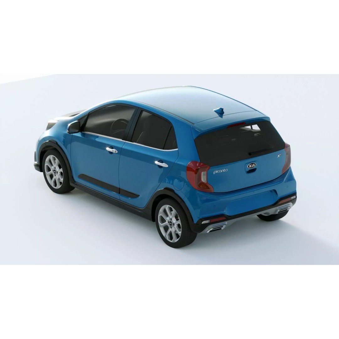 Kia Picanto X 2021 3D Model – High Poly PBR Car Asset, FBX, Blender - View 13
