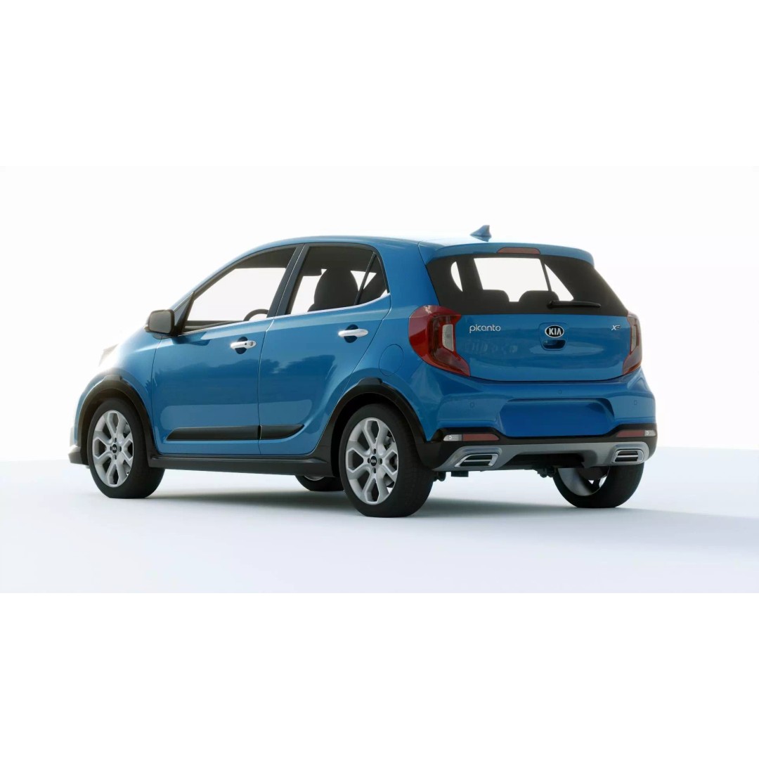 Kia Picanto X 2021 3D Model – High Poly PBR Car Asset, FBX, Blender - View 14