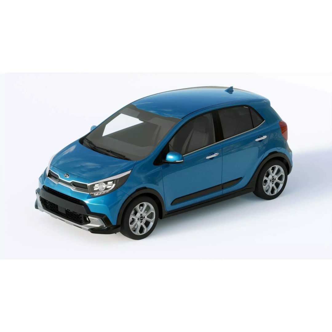 Kia Picanto X 2021 3D Model – High Poly PBR Car Asset, FBX, Blender - View 17