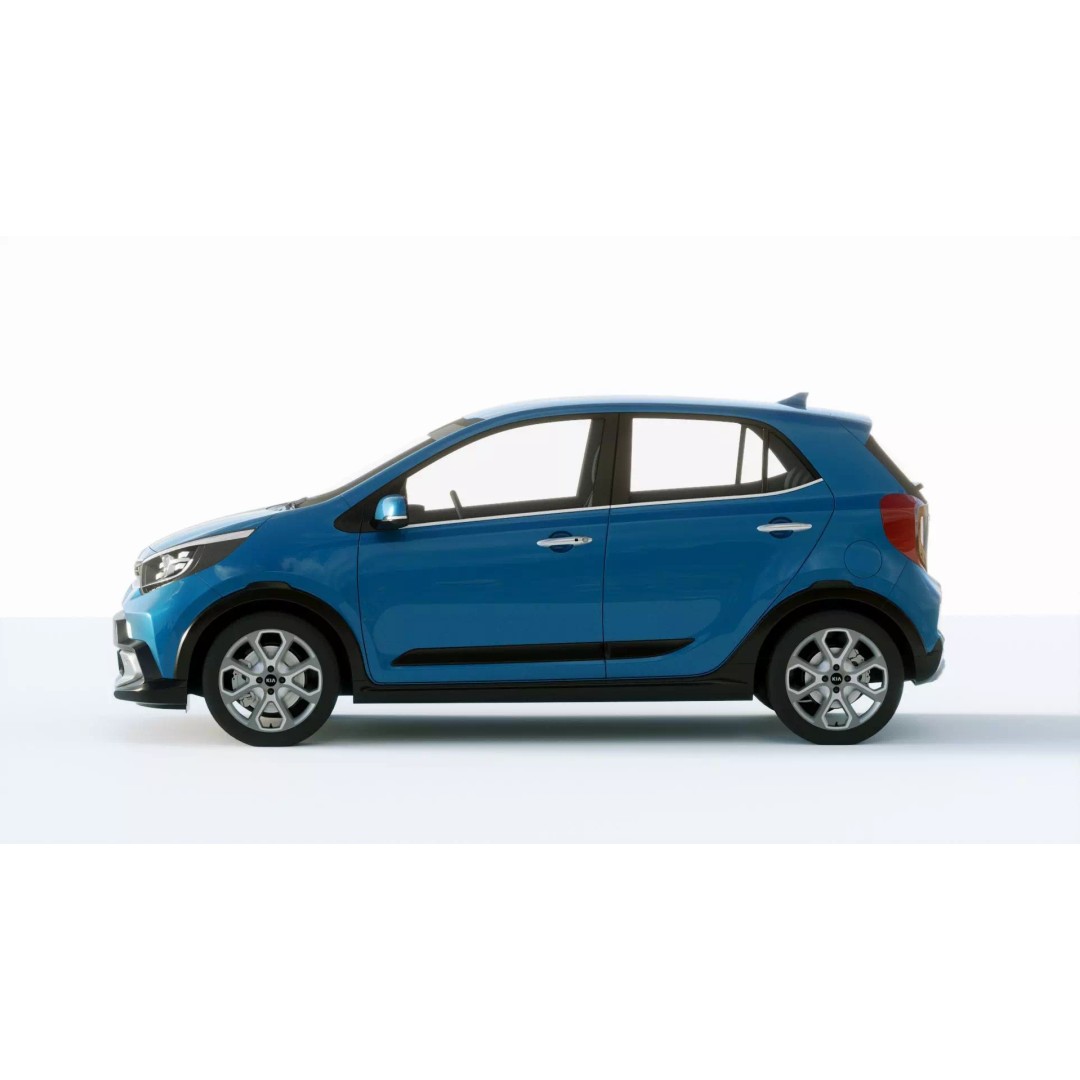 Kia Picanto X 2021 3D Model – High Poly PBR Car Asset, FBX, Blender - View 4