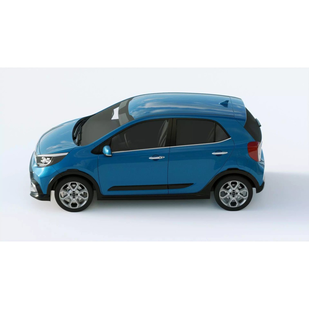 Kia Picanto X 2021 3D Model – High Poly PBR Car Asset, FBX, Blender - View 5
