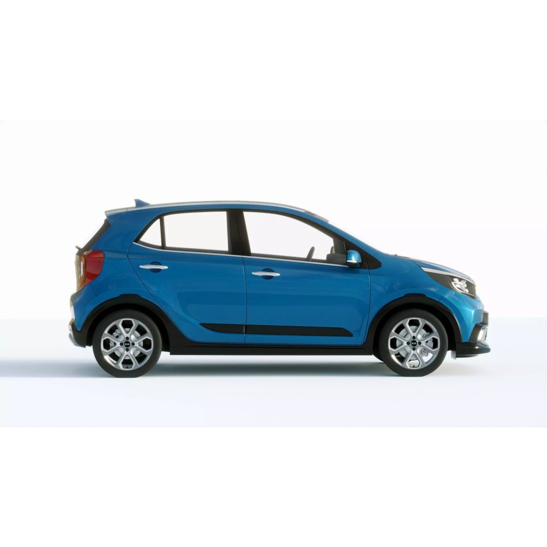 Kia Picanto X 2021 3D Model – High Poly PBR Car Asset, FBX, Blender - View 6