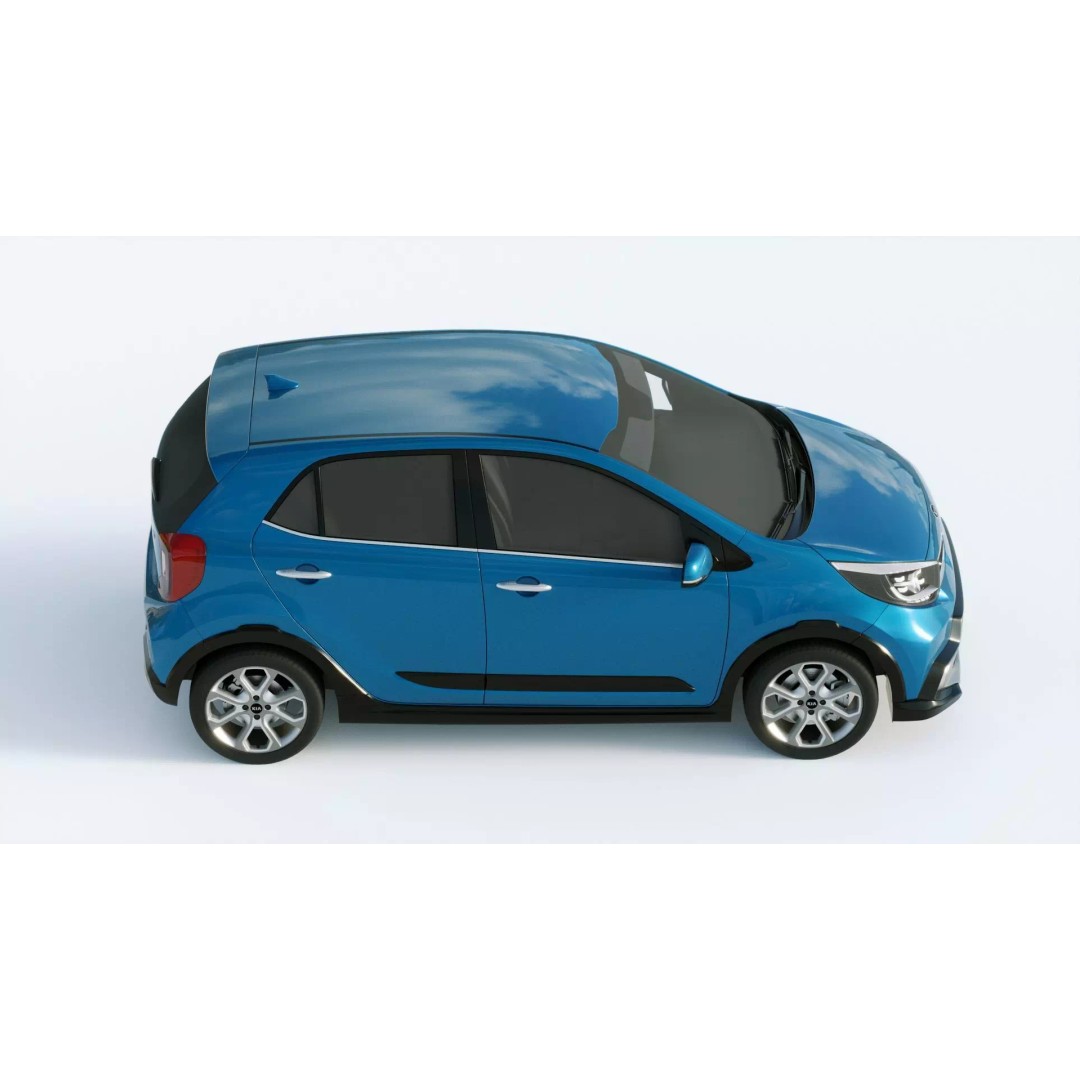Kia Picanto X 2021 3D Model – High Poly PBR Car Asset, FBX, Blender - View 7