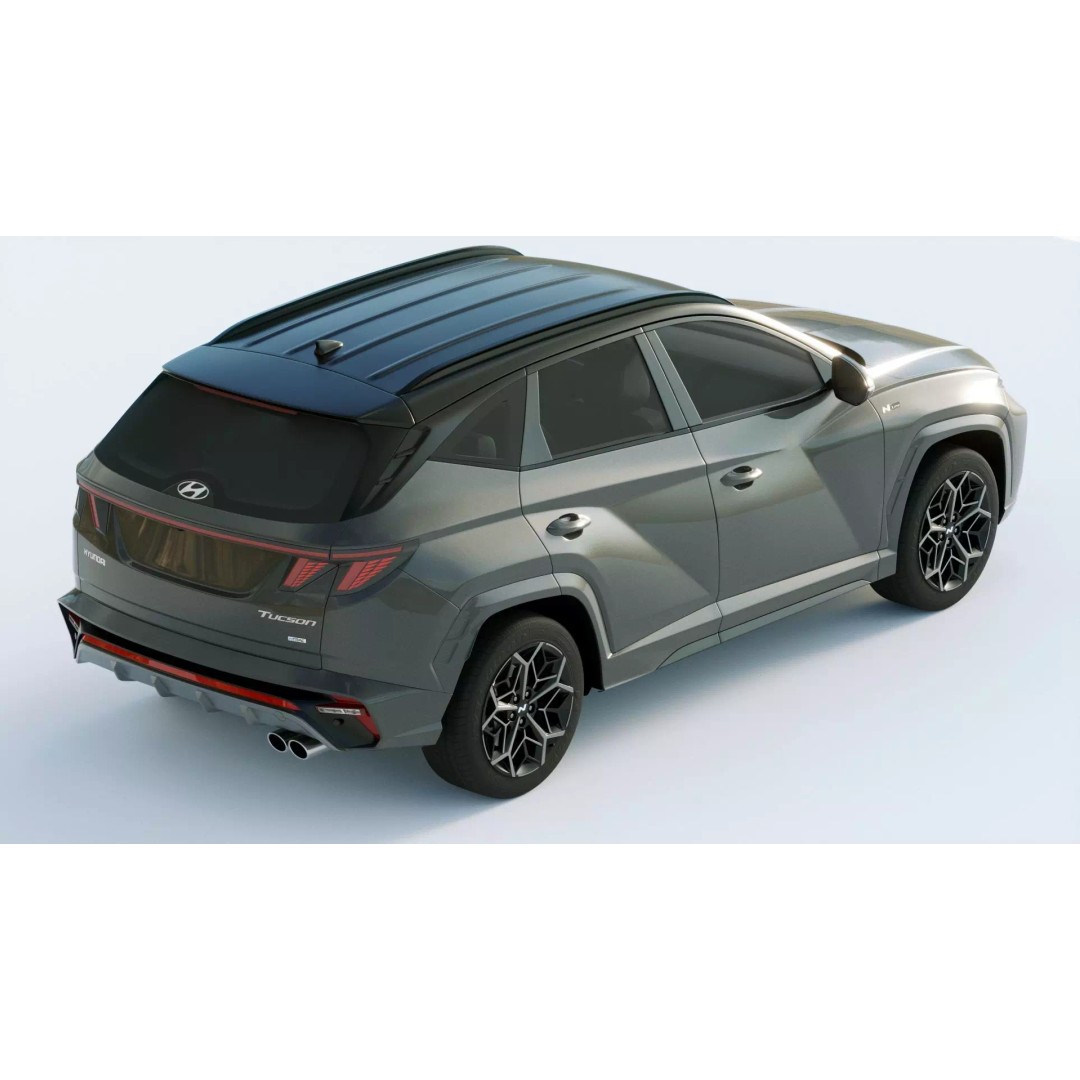 Hyundai Tucson 2021 3D Model – Detailed SUV Asset, FBX, Blender, Game Ready - View 12