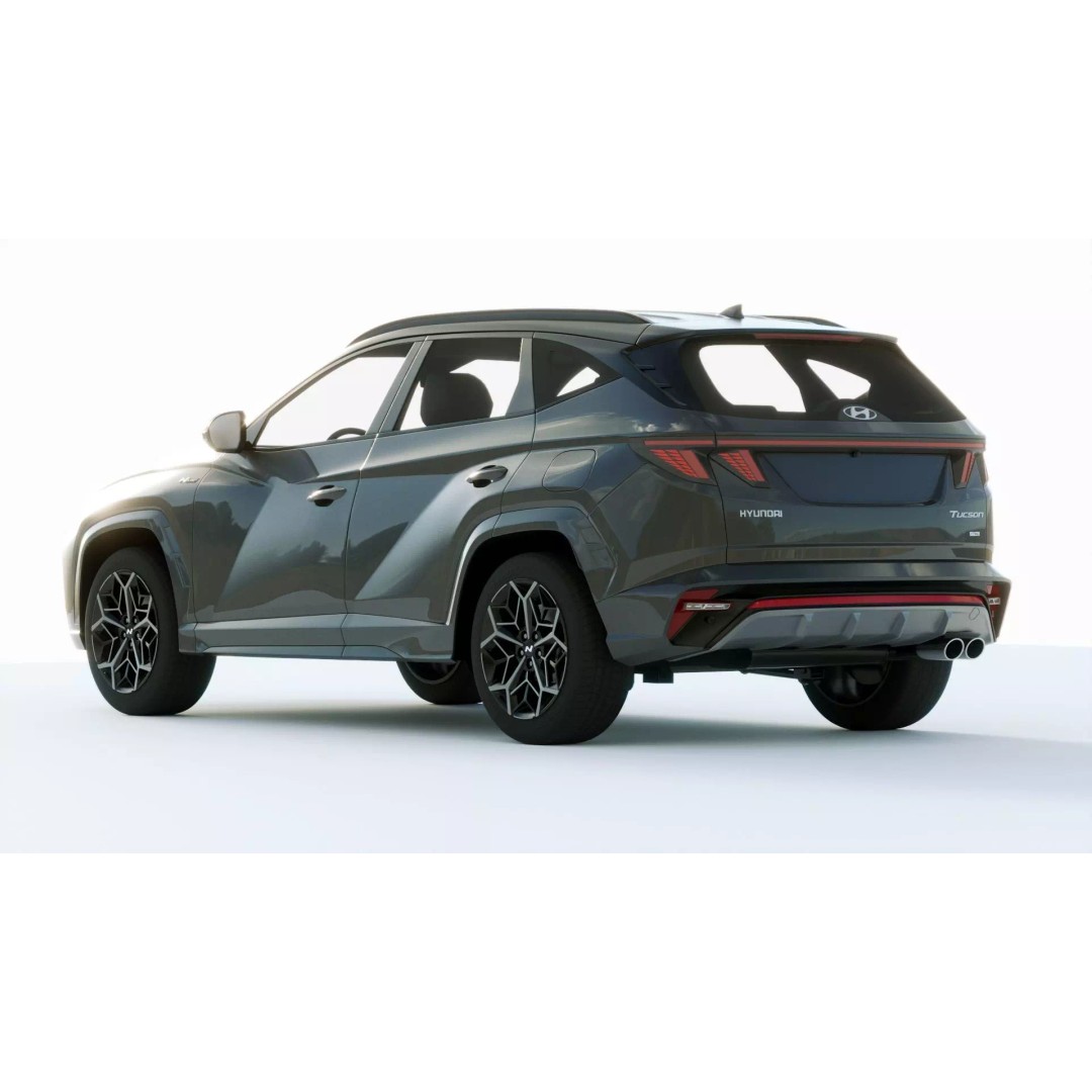 Hyundai Tucson 2021 3D Model – Detailed SUV Asset, FBX, Blender, Game Ready - View 14