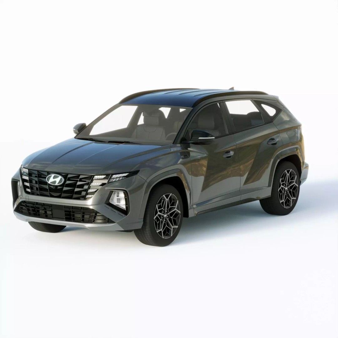 Hyundai Tucson 2021 3D Model – Detailed SUV Asset, FBX, Blender, Game Ready - View 2