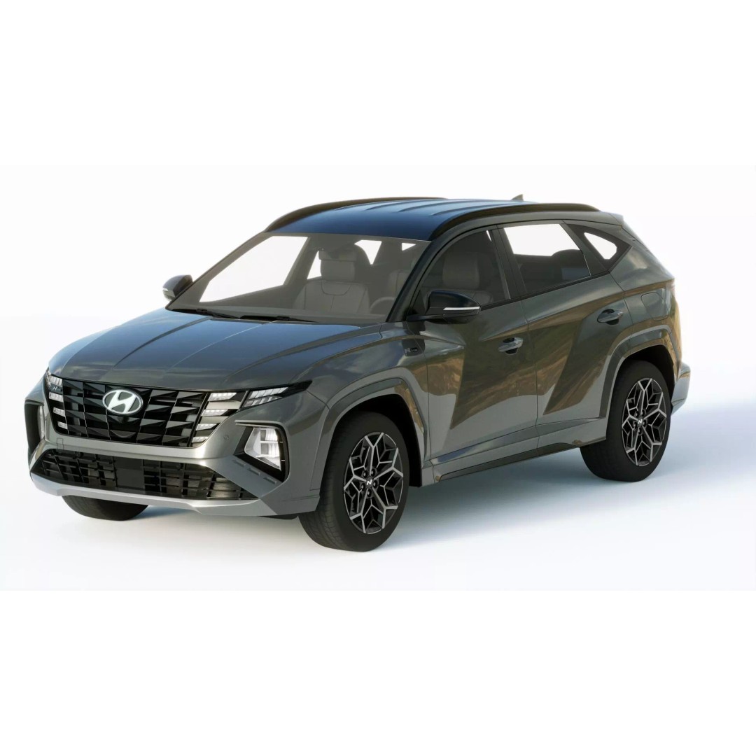 Hyundai Tucson 2021 3D Model – Detailed SUV Asset, FBX, Blender, Game Ready - View 3