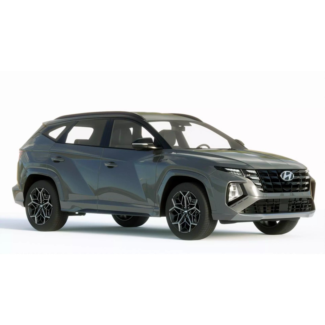 Hyundai Tucson 2021 3D Model – Detailed SUV Asset, FBX, Blender, Game Ready - View 8