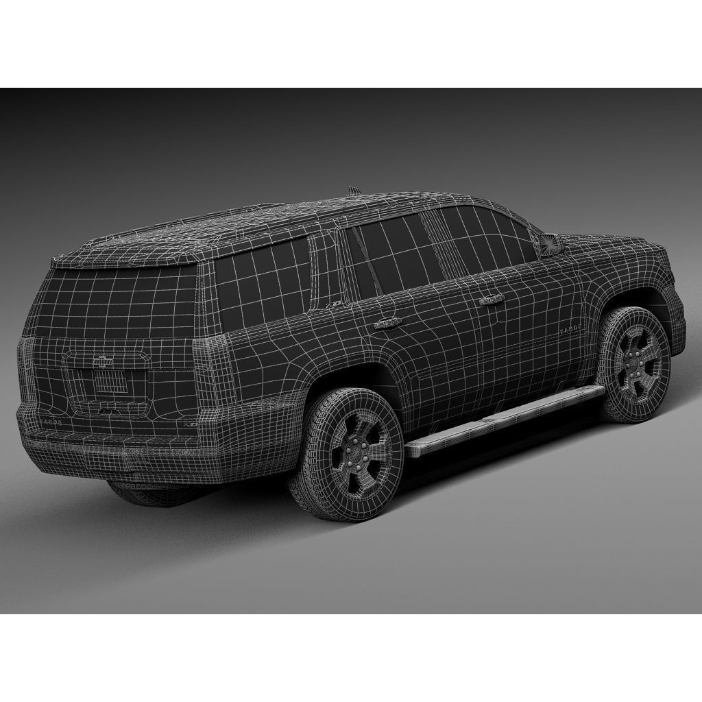Chevrolet Tahoe Z71 2015 3D Model – High Poly SUV Asset, FBX, PBR