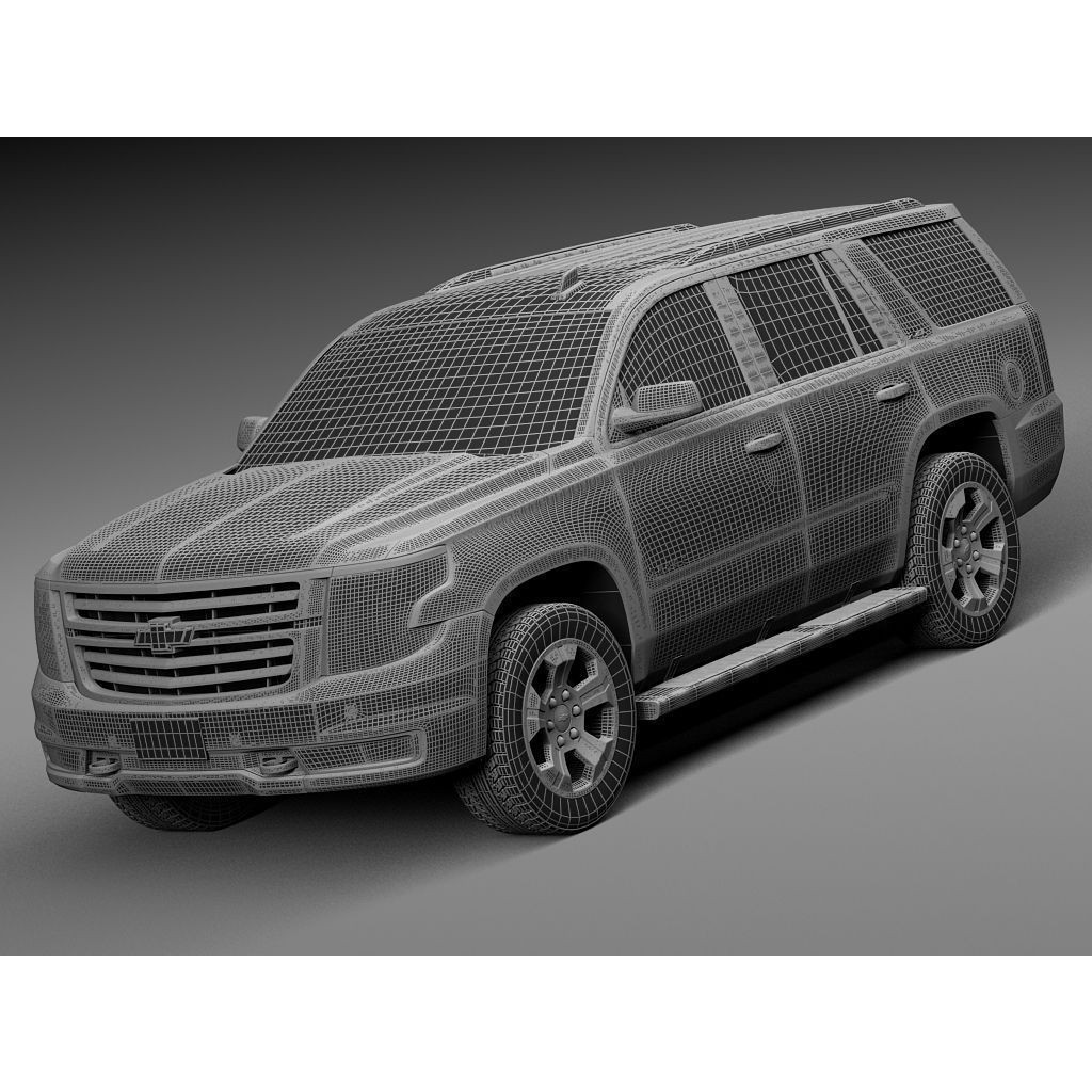 Chevrolet Tahoe Z71 2015 3D Model – High Poly SUV Asset, FBX, PBR - View 15