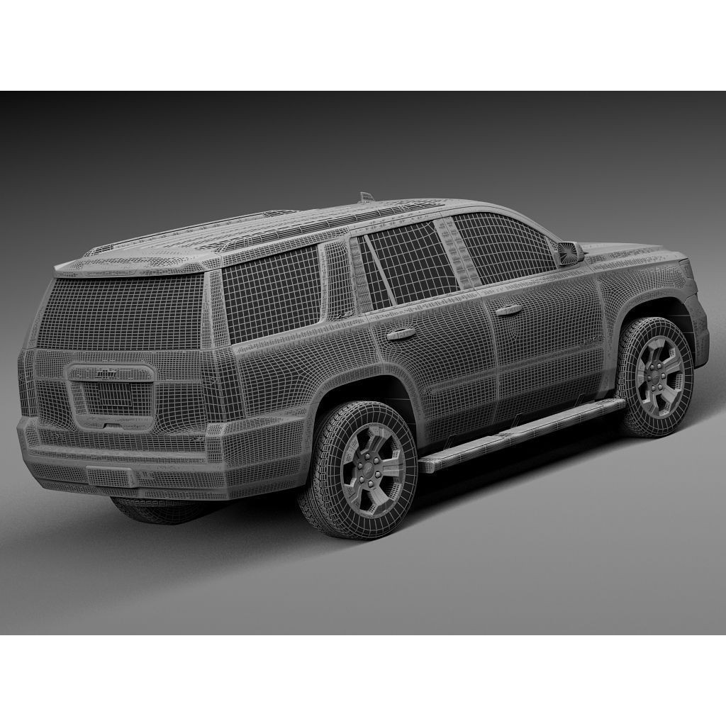Chevrolet Tahoe Z71 2015 3D Model – High Poly SUV Asset, FBX, PBR - View 16