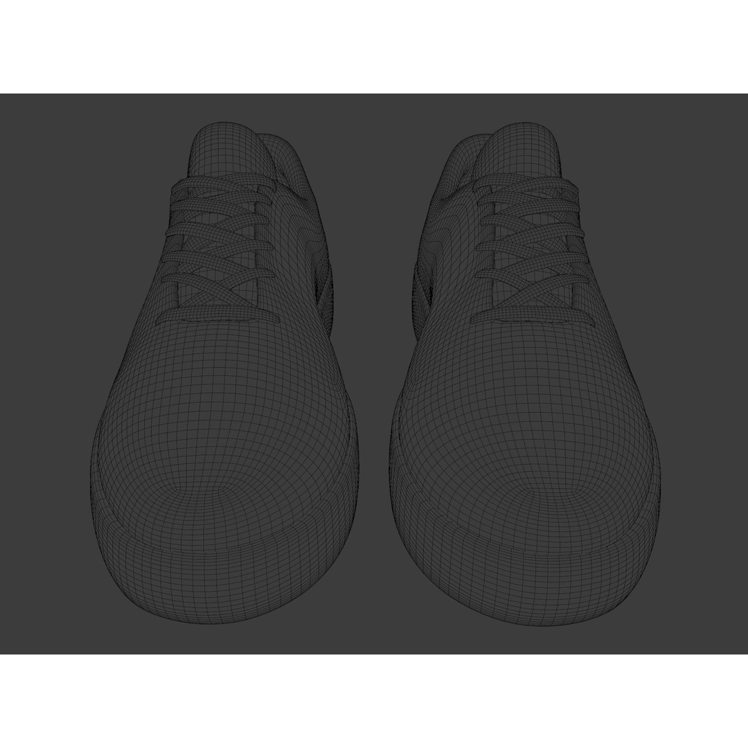 Casual Sneaker 3D Model – Low Poly Veja Style, FBX, Game Ready