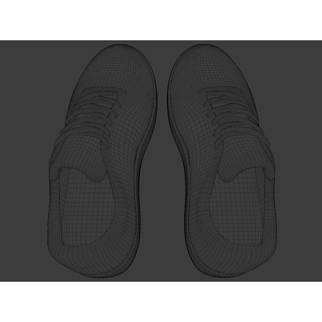 Casual Sneaker 3D Model – Low Poly Veja Style, FBX, Game Ready - View 12