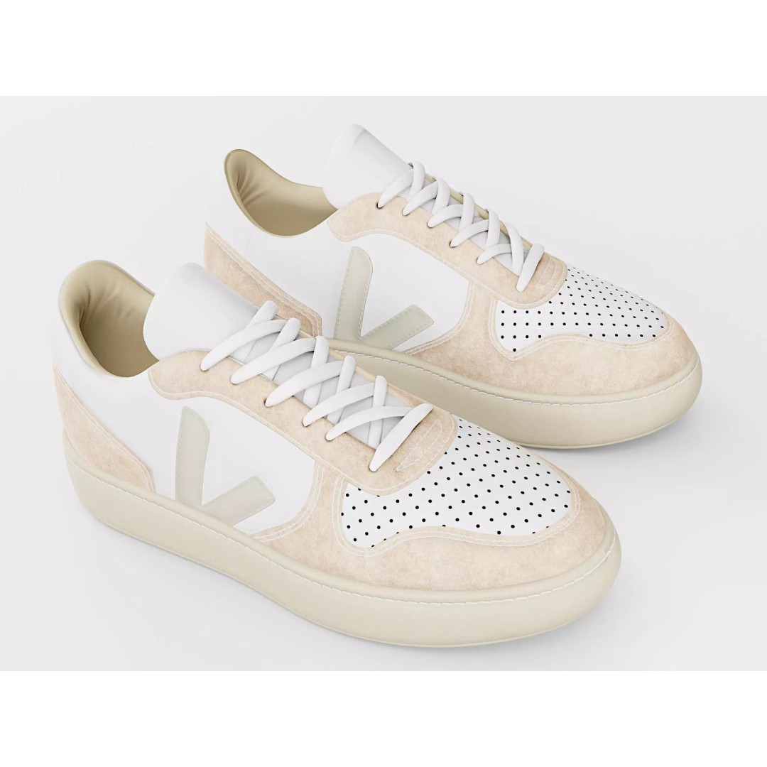 Casual Sneaker 3D Model – Low Poly Veja Style, FBX, Game Ready - View 2