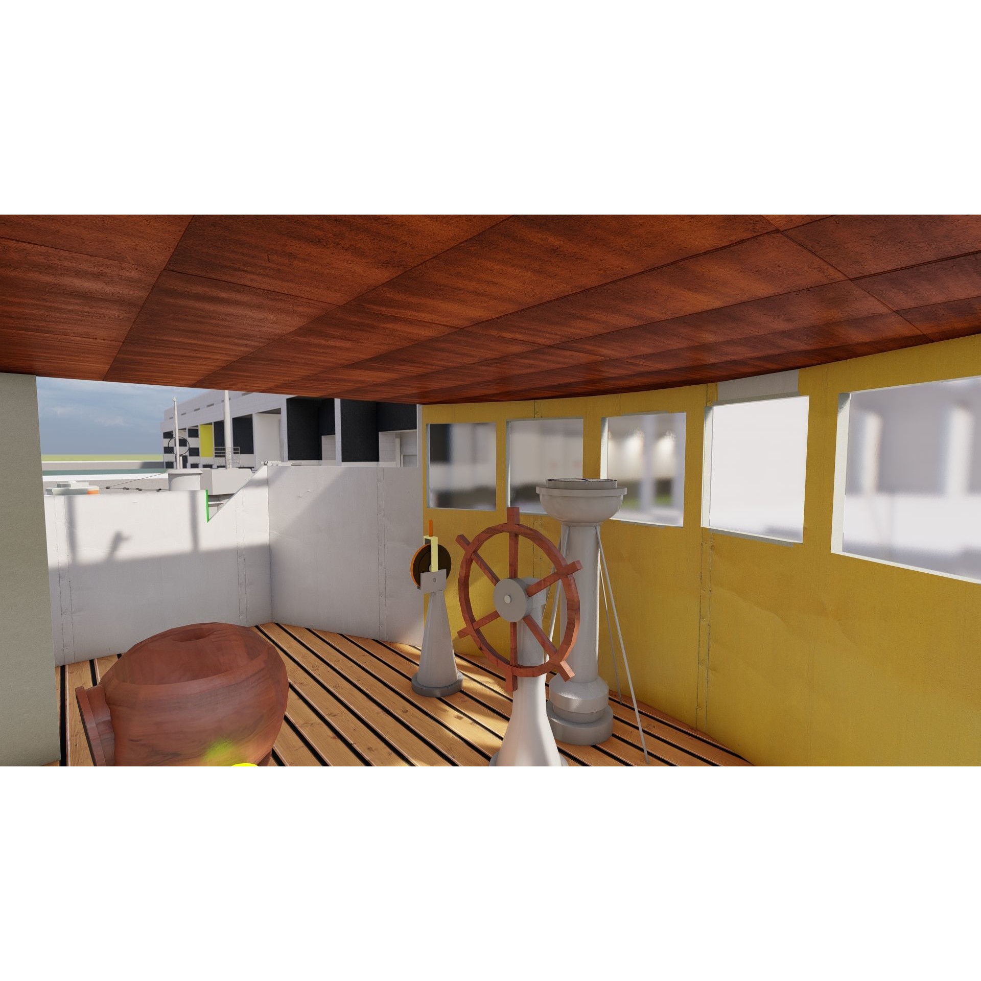 U-Boat Base at La Pallice France - Game-Ready 3D Model - View 13