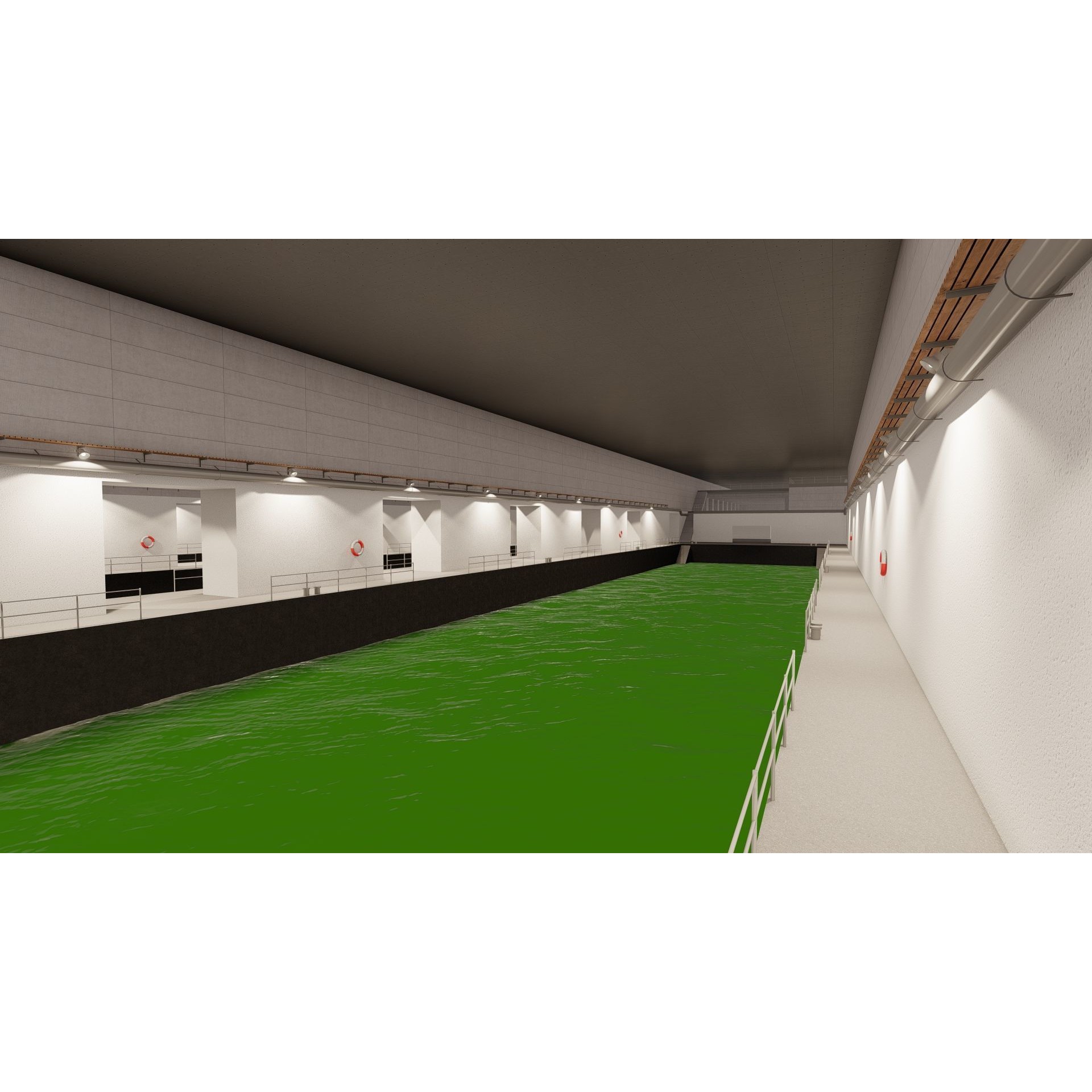 U-Boat Base at La Pallice France - Game-Ready 3D Model - View 18