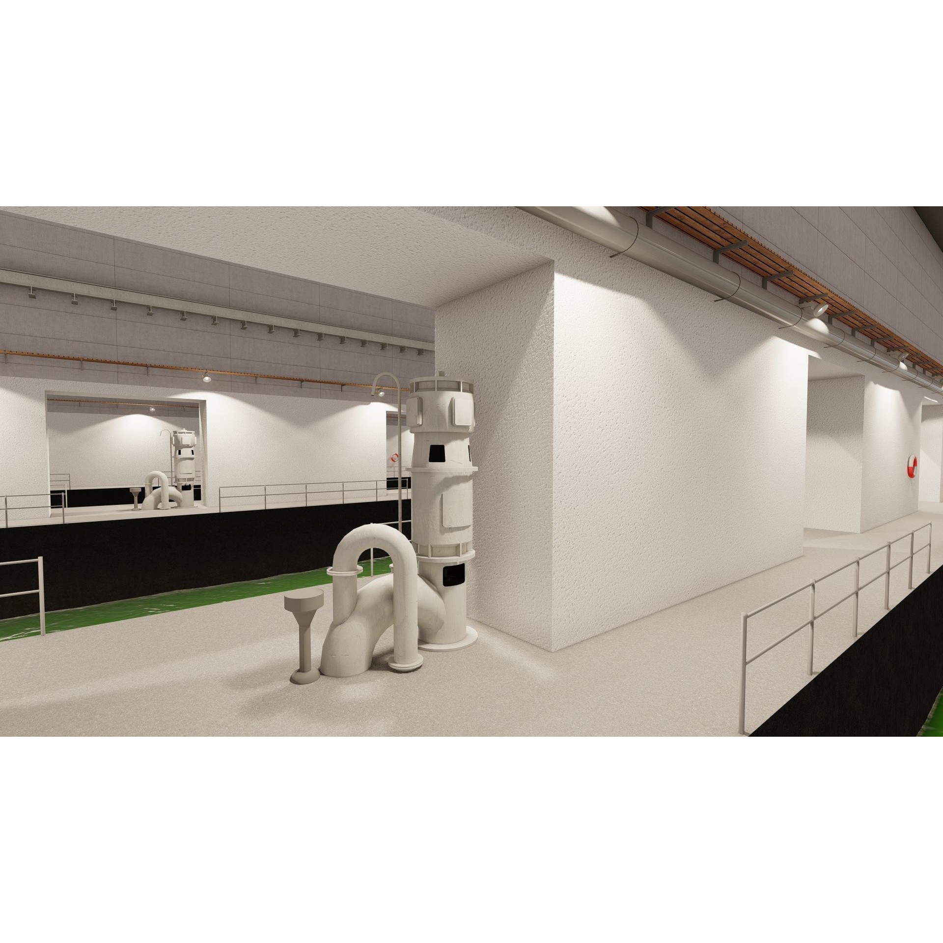 U-Boat Base at La Pallice France - Game-Ready 3D Model - View 19