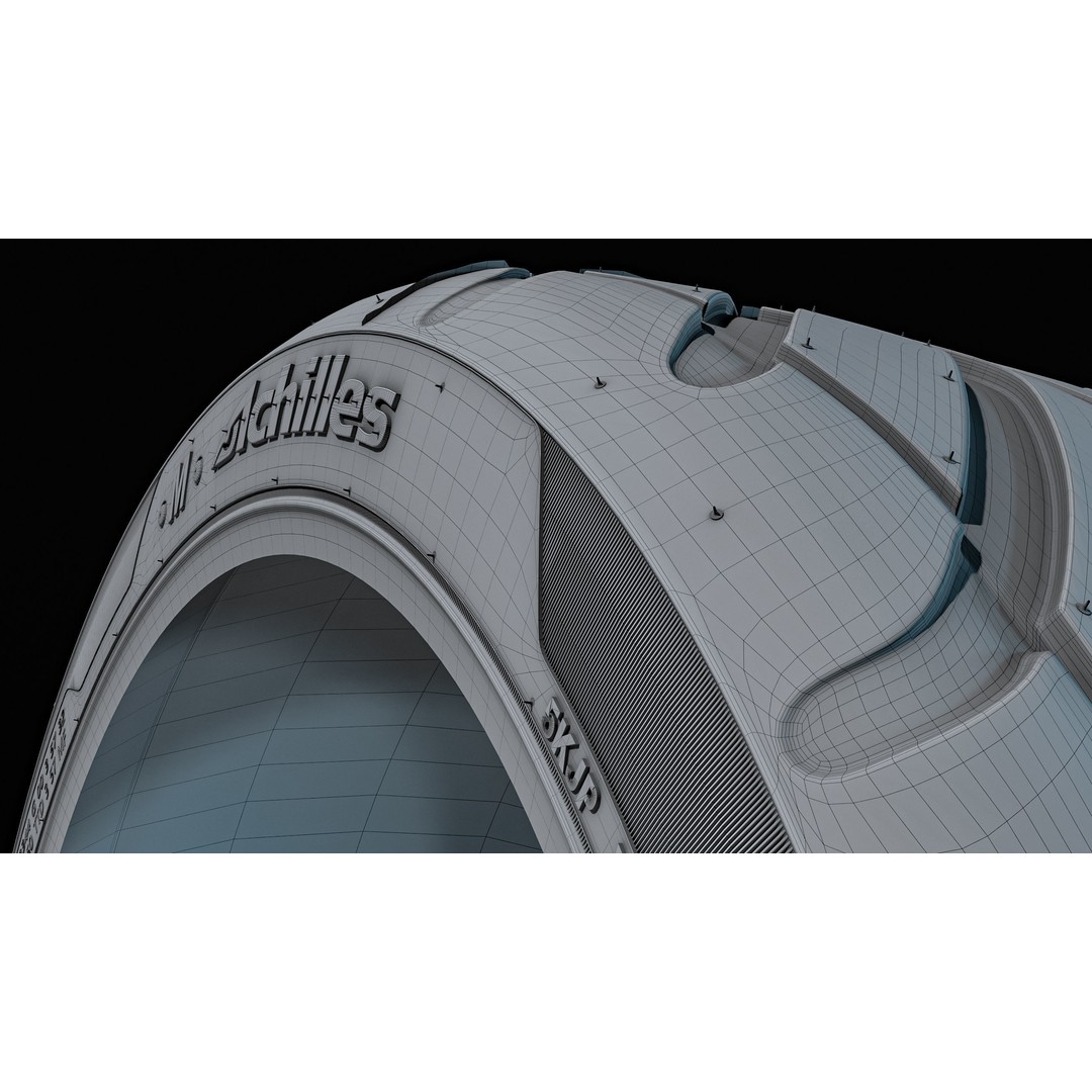 Achilles 123S Tire 3D Model – High Poly PBR Asset, FBX and Corona Render - View 12