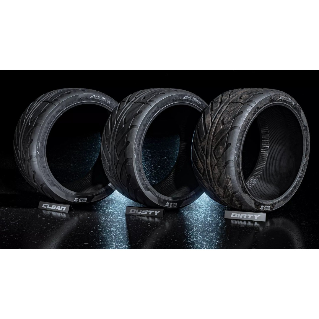 Achilles 123S Tire 3D Model – High Poly PBR Asset, FBX and Corona Render - View 2