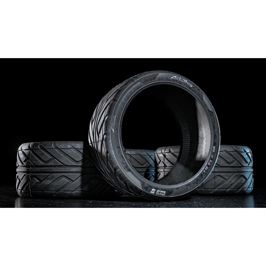 Achilles 123S Tire 3D Model – High Poly PBR Asset, FBX and Corona Render - View 4