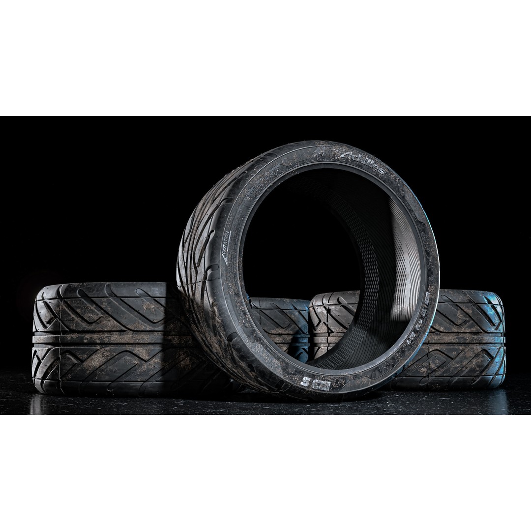 Achilles 123S Tire 3D Model – High Poly PBR Asset, FBX and Corona Render - View 5