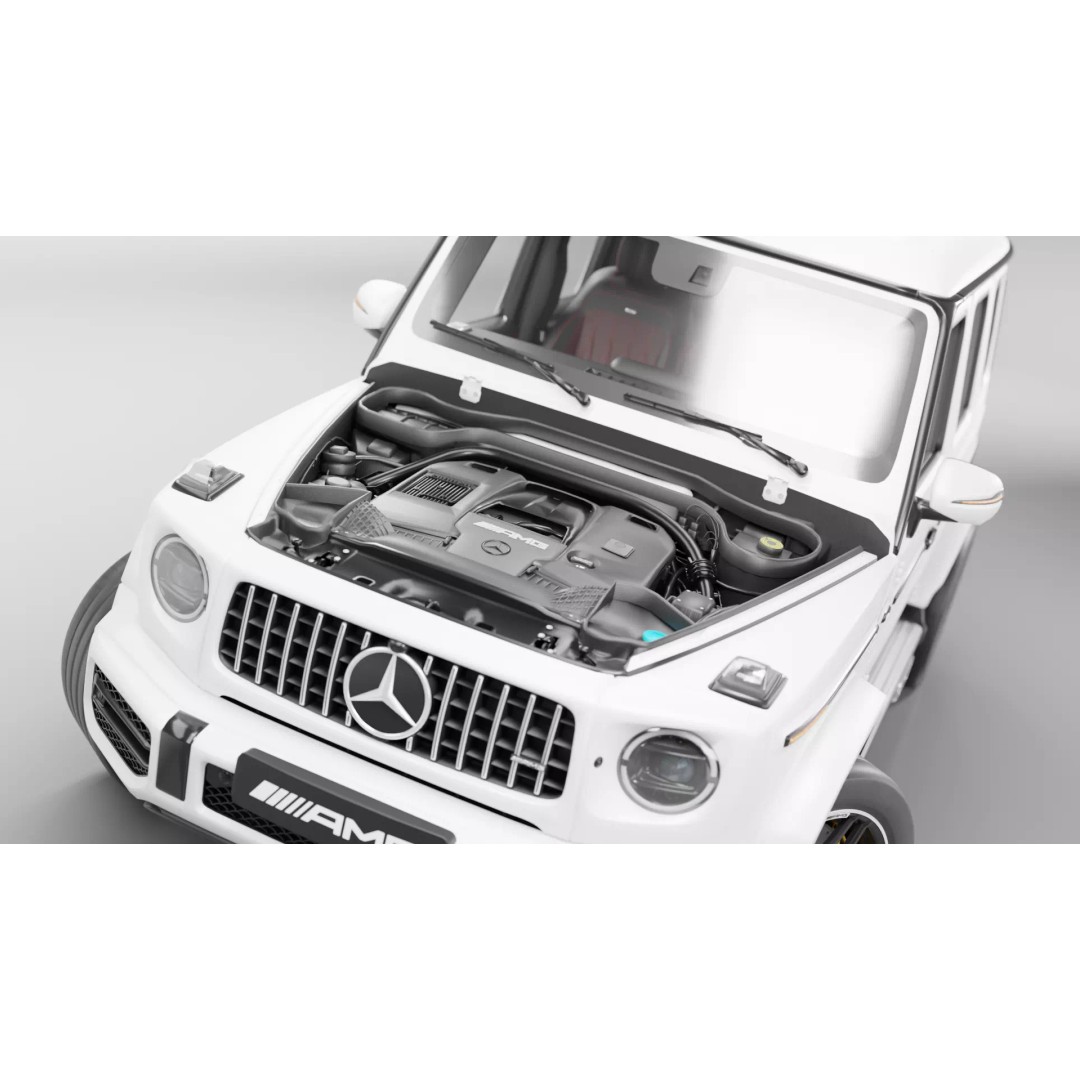 Mercedes Benz G Class AMG 63 3D Model – Low Poly PBR Game Asset, FBX, OBJ - View 10