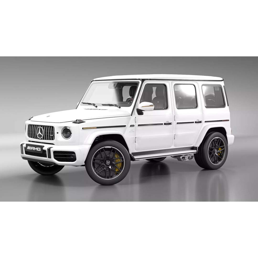 Mercedes Benz G Class AMG 63 3D Model – Low Poly PBR Game Asset, FBX, OBJ - View 4