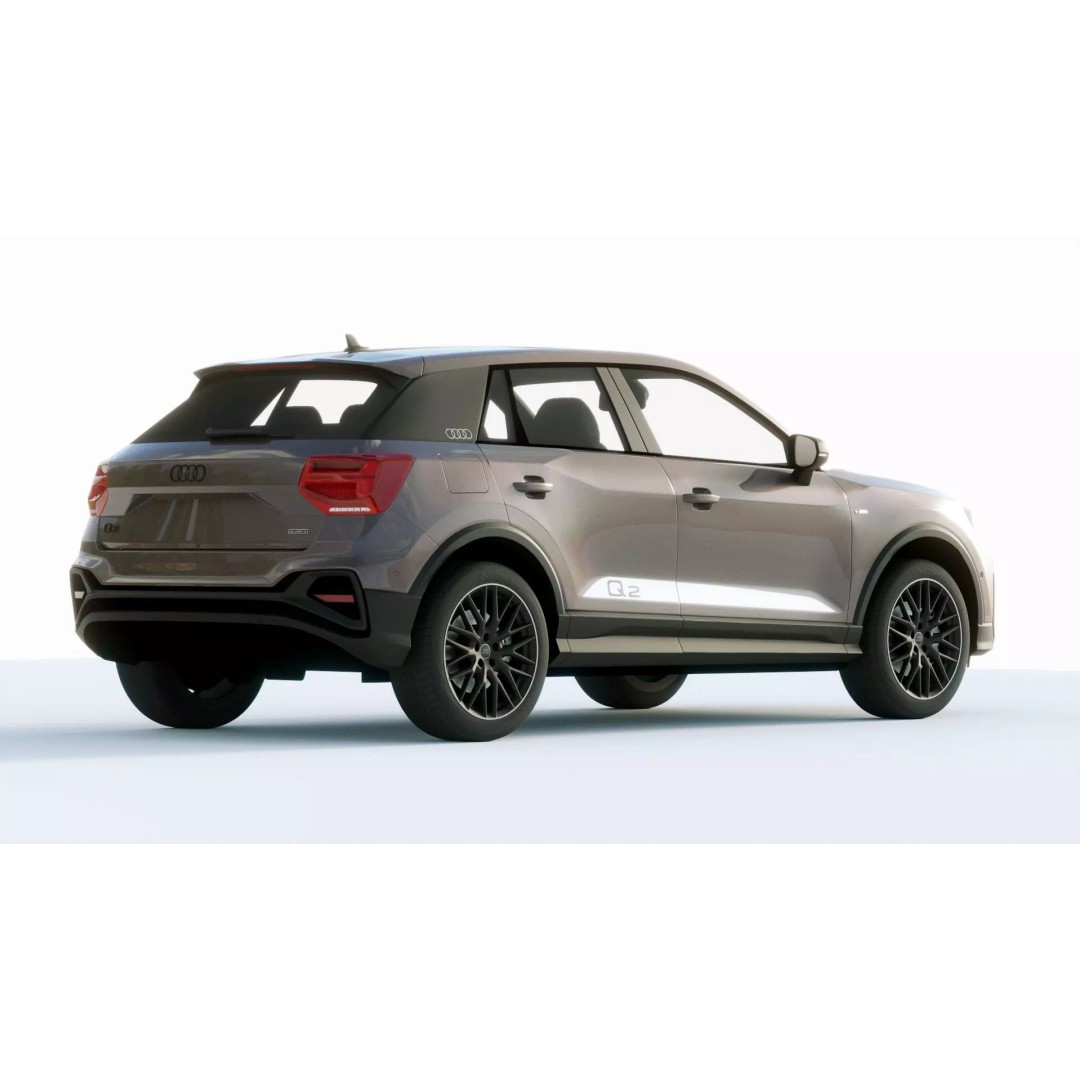 Audi Q2 S 2021 3D Model – High Poly Car Asset, FBX, PBR Textures - View 15