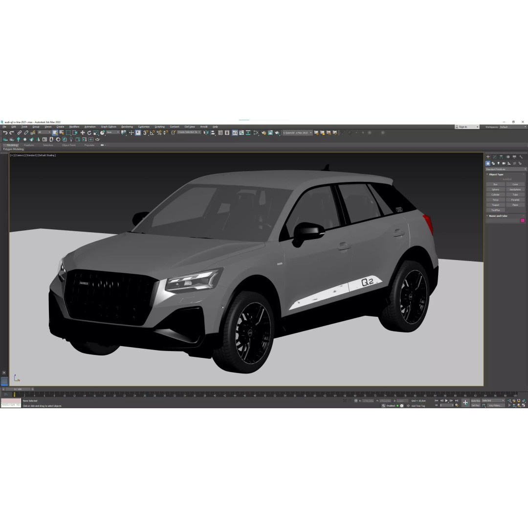 Audi Q2 S 2021 3D Model – High Poly Car Asset, FBX, PBR Textures - View 19