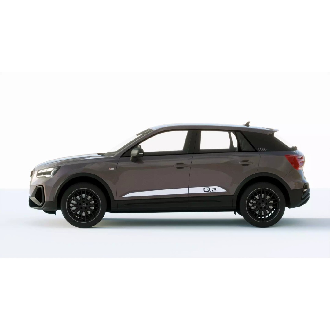 Audi Q2 S 2021 3D Model – High Poly Car Asset, FBX, PBR Textures - View 4