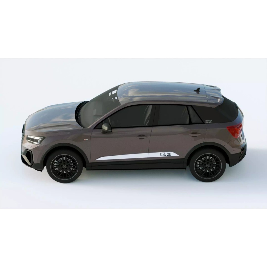 Audi Q2 S 2021 3D Model – High Poly Car Asset, FBX, PBR Textures - View 5