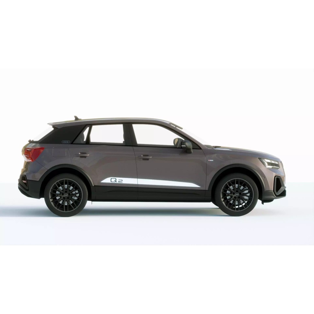 Audi Q2 S 2021 3D Model – High Poly Car Asset, FBX, PBR Textures - View 6