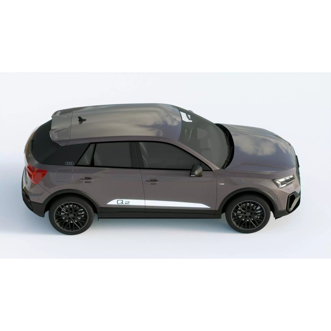Audi Q2 S 2021 3D Model – High Poly Car Asset, FBX, PBR Textures - View 7