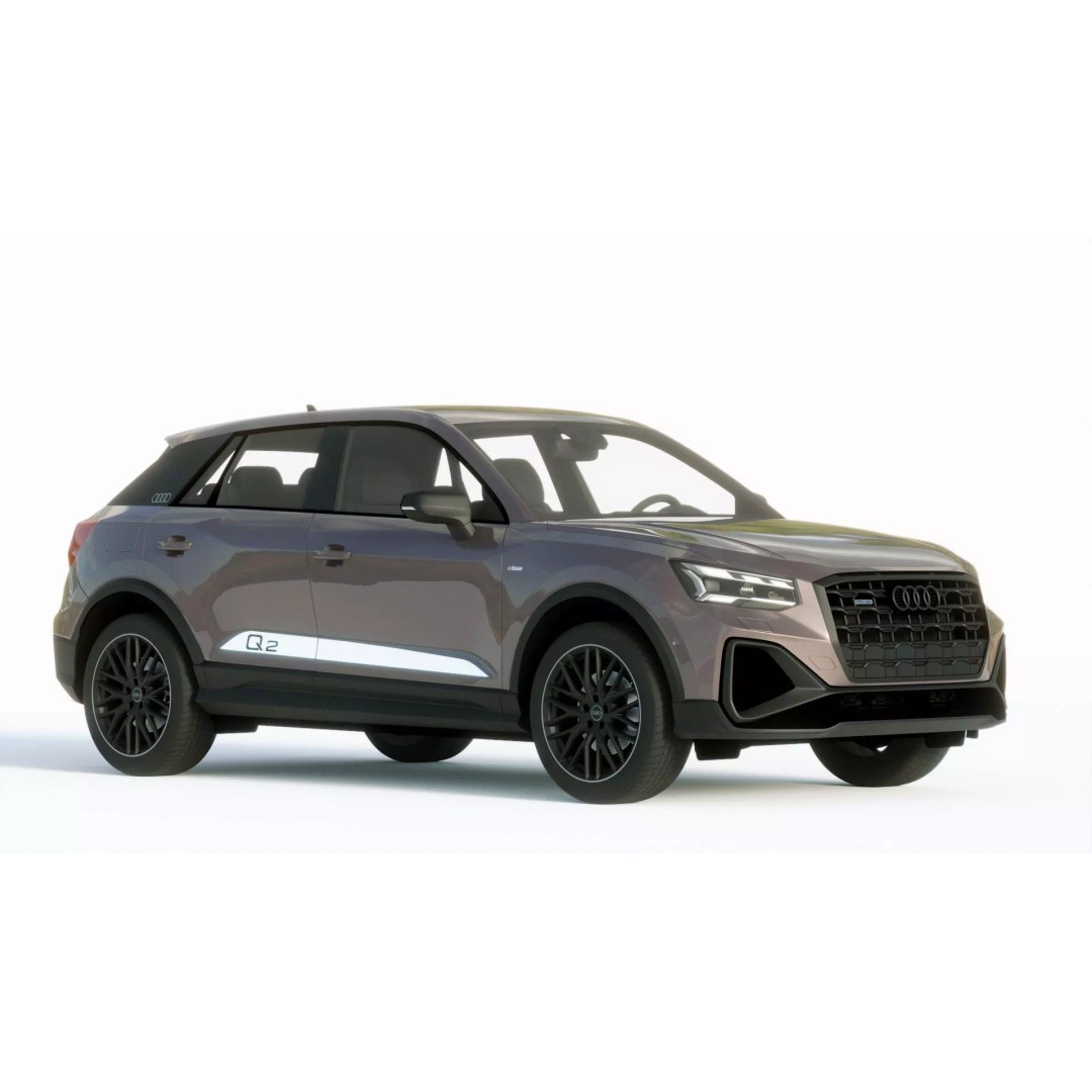 Audi Q2 S 2021 3D Model – High Poly Car Asset, FBX, PBR Textures - View 8