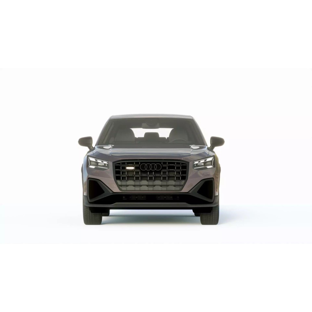 Audi Q2 S 2021 3D Model – High Poly Car Asset, FBX, PBR Textures - View 9