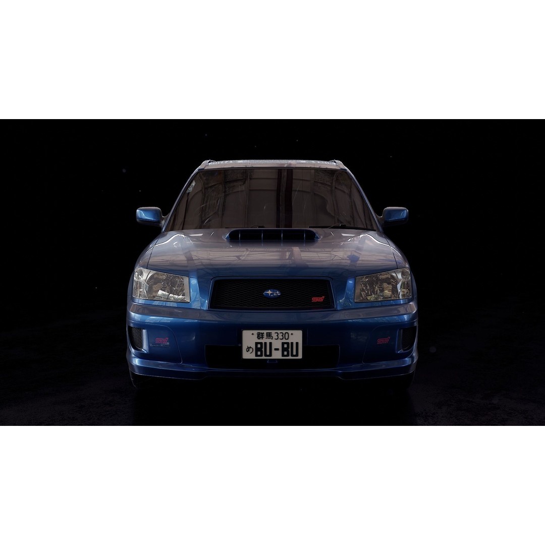 Subaru Forester STI SG5 3D Model – High Poly PBR Asset, FBX, Blender - View 6